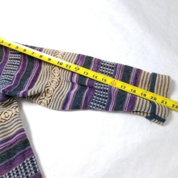 VINTAGE Dress Barn Button Jacket Womens Medium Striped Retro Knit Coat - Picture 7 of 9